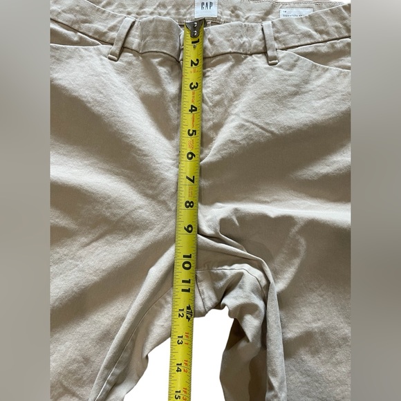 GAP Women's Signature Skinny Ankle Khakis In Khaki Size 14 - Picture 7 of 13